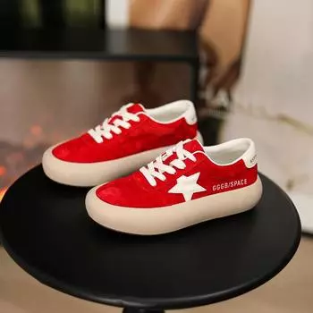 Корейская версия Star Skate Shoes, женская весенняя новая повседневная спортивная обувь на толстой подошве в тон, универсальная спортивная обувь для моральных тренировок 35
