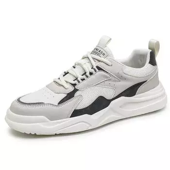 Корейская версия студенческих кроссовок для бега, модная повседневная обувь на шнуровке, мужская обувь с низким верхом, дышащая обувь на платформе 39