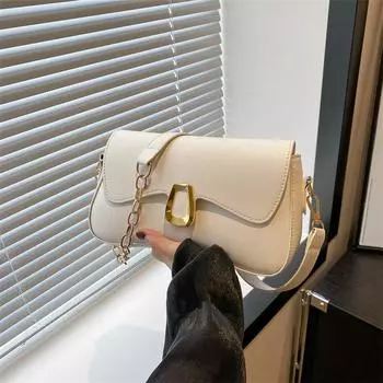 Корейская версия темпераментной моды повседневная сумка через подмышку маленькая квадратная сумка 2024 года новая женская сумка-мессенджер через плечо маленькая квадратная сумка чёрный