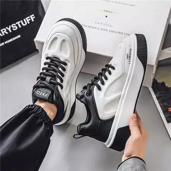 Корейская версия трендовой обуви для скейтбординга, мужская обувь, весенне-осенняя повседневная обувь на платформе, обувь с низким верхом для скейтбординга, белая обувь, студенческая спортивная обувь для мужчин 39