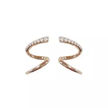 Корейская версия высококачественного дизайна, простые волнистые серьги для женщин с легким роскошным темпераментом, высококачественные серьги