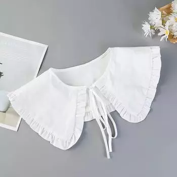 Корейская женская шаль с ложным воротником для свитера, блузки, топа, рубашки, съемные воротники, женский съемный поддельный воротник, аксессуар