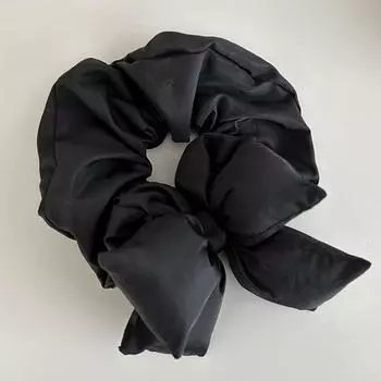 Корейские большие бантики-скранчи для волос для женщин, девушек, элегантные однотонные толстые хлопковые эластичные резинки для хвостика, повязка для волос, аксессуар для волос