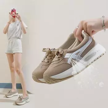 Корейские массивные кроссовки Dad 2025 — новые модные уличные кроссовки повышенной комфортности Q3610 36 зелёный