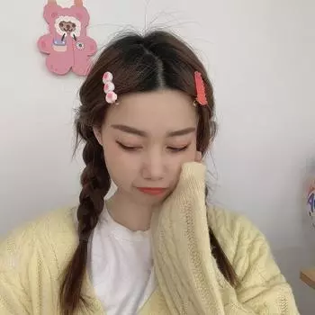 Корейские милые сердечки из смолы для девочек, головные уборы конфетного цвета, заколки для волос в виде медведя в виде желеобразного медведя F