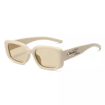 Корейские модные ретро солнцезащитные очки Meteor Punk Y2K, женские солнцезащитные очки UV400, прямоугольные очки, простой дизайн, модные очки