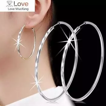 Корейские модные украшения диаметр 5 см большие круглые серьги-кольца для женщин трендовые новые женские серьги Boucle Oreille Femme