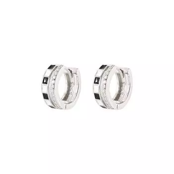 Корейские модные ювелирные изделия Цирконий шахматные серьги-кольца для женщин 925 пробы женские серьги Boucle Oreille Femme свадебный подарок
