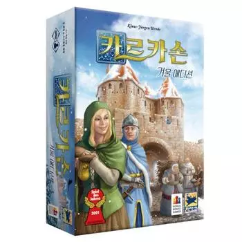 Корейские настольные игры Carcassonne Winter Edition Настольная игра, популярная корейская игра