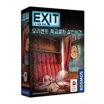 Корейские настольные игры EXIT Room Escape Game Orient Express Train Murder Case, популярная корейская игра