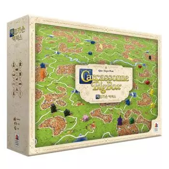 Корейские настольные игры Каркассон Big Box, разные цвета