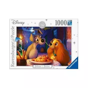 Корейские настольные игры, коллекционное издание Disney, пазл «Леди и бродяга», R139729, разные цвета, 1000 деталей. Пазл, детские игры.