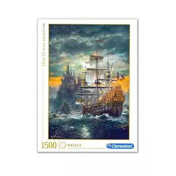 Корейские настольные игры Пазл «Пиратский корабль» Heavy Rain C31682, 1500 деталей, разные цвета