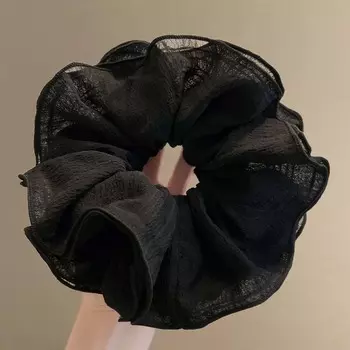 Корейские однотонные большие резинки для волос для женщин, модные, милые, эластичные резинки для волос, держатель для хвостика, головной убор, аксессуары для волос