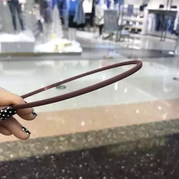 Корейские повязки на голову для волос женские ободок 0,4 мм узкая сторона однотонные резинки для волос обруч для волос женские аксессуары для волос повязка на голову новое