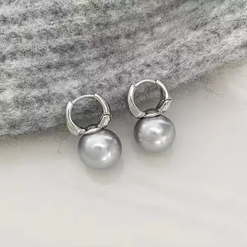 Корейские жемчужные элегантные модные серьги высокого класса ZL2377-1 серебряный