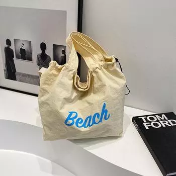 Корейский алфавит простая ленивая литературная сумка через плечо из холста ins универсальная вместительная сумка для студентов, которые ездят на работу белый