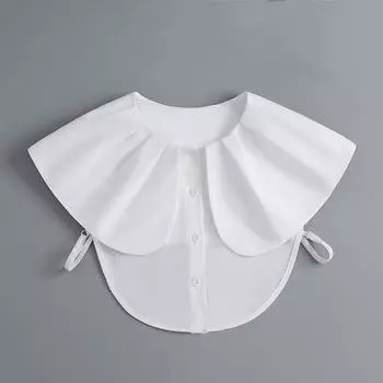 Корейский большой воротник-подделка с лацканами для женщин, фальшивый воротник, декоративная женская белая рубашка с лацканами, съемный воротник, аксессуары