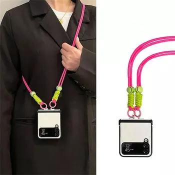 Корейский чехол через плечо с регулируемым ремешком в черно-белую полоску для Samsung Galaxy Z Flip 3 5g Z Flip3 Zflip3 for Z Flip 3