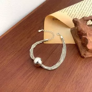 Корейский дизайн многослойное ожерелье с цепочкой-шариком, женский персонализированный модный браслет с передовым чувством