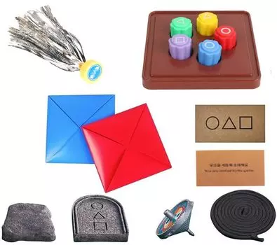 Корейский фольклорный игровой набор, новый для координации сбора камней, образовательный набор для помещений из 10 предметов [модель 2025 года] Дети, игра, игра «рука-глаз», игра, игрушка,