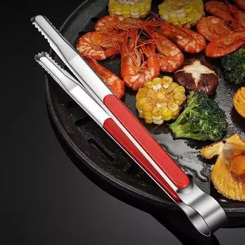 Корейский гриль-барбекю, зажим для еды, щипцы из нержавеющей стали, щипцы для льда, зажим для тостов, бытовые кухонные принадлежности