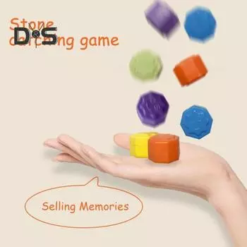 Корейский игровой набор для метания камней Jacks Stone Pebble Grabbing Toy с ящиком для хранения, игровой набор для метания камней для детей и взрослых, рука-глаз 6pcs