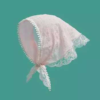 Корейский Ins кружевной платок для волос женский треугольный ремешок для волос сумка для волос платок бежевый