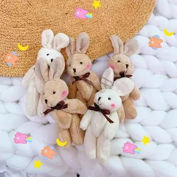 Корейский милый плюшевый кролик безделушки медведь брелок модные ювелирные изделия брелок сумка кулон