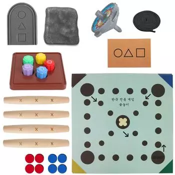Корейский народный игровой набор Корейская традиционная игра Семейные игры для путешествий One Size