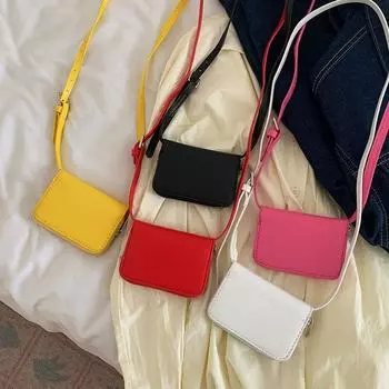 Корейский нишевый дизайн, модная поясная сумка с небольшим карманом для карт, мини-сумка через плечо, маленькая квадратная сумка, кошелек для монет