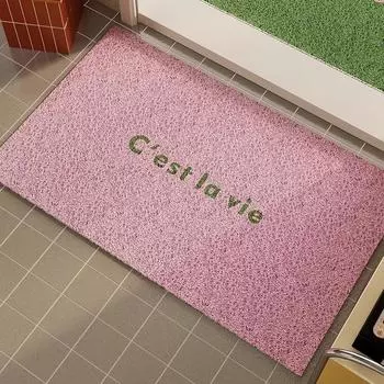 Корейский однотонный коврик для входа в виде макаронной проволоки, износостойкий, грязеотталкивающий, простой в уходе, коврик для входной двери из ПВХ 40*60