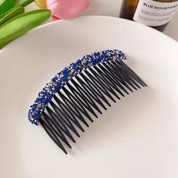 Корейский пятиугольный гребень для волос, блестящий цвет, нескользящая заколка, женский зажим для челки, заколки для волос для женщин, стразы, аксессуары для волос One Size