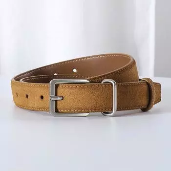 Корейский ремень простой и универсальный популярный кожаный замшевый модный декоративный ремень в стиле ретро 100cm