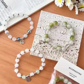 Корейский стиль Ins Blue Moonlight Bell Браслет Light Luxury Beaded Hand Chain Girls style 1