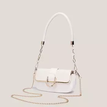 Корейский стиль, модный дизайн, сумка через плечо Sense Chains, клетчатая популярная женская новая сумка через плечо, высококачественная фактурная сумка подмышкой (20cm<Max Length<30cm)