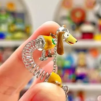 Корейский стиль мультфильм щенок ожерелье капает масло весна собака ожерелье модный дизайн мужчины