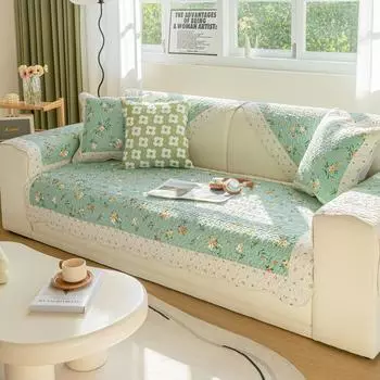 Корейский стиль, свежий, всесезонный, мелкий цветочный узор, ткань из чистого хлопка, диванная подушка, нескользящая подушка, хлопковая диванная подушка, полотенце 70*70cm