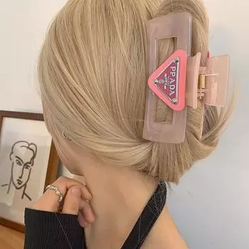 Корейский винтажный матовый зажим для захвата, женский премиум-зажим для захвата, большой зажим для волос в виде акулы, аксессуары для волос для женщин, коготь для волос