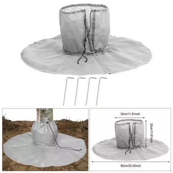 Корень пальмы для зимы, укрытие растений в холодных условиях серый