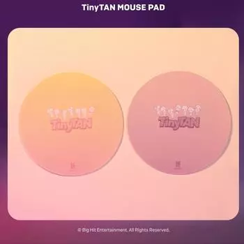 [Корея] БТС (Бантан мальчики) Коврик для мыши, TinyTan, официальный, оригинальный, аутентичный, Kpop 20 x 20cm розовый