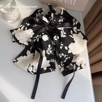 Корея цветок Зажим-краб для волос для женщин Элегантный бант Заколка для волос Девушки Черный Краб заколка для волос Ретро Полузахват Заколка для волос аксессуары для волос