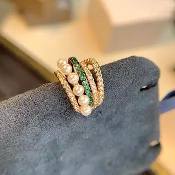 Корея Mutiara Zirkon Bunga Anting Klip untuk Wanita Tindik Palsu Tanpa Lubang Earbone Telinga Manset Trendi Hadiah Perhiasan Emas