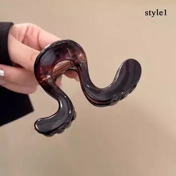 Корея Заколка-краб Матовая акриловая заколка Головной убор Женская Модная Элитная Заколка для волос Новая Ретро Заколка-краб