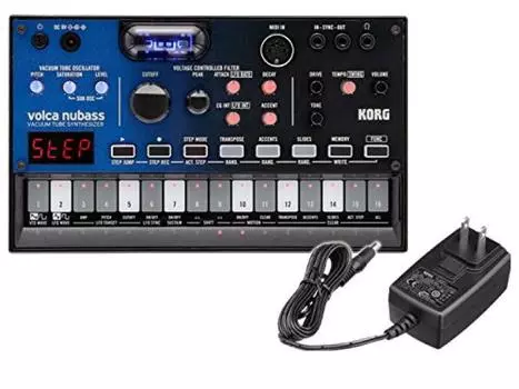 KORG - Acid Bass Machine Volca Nubass с вакуумной лампой Nutube + оригинальный комплект с адаптером переменного тока KA350