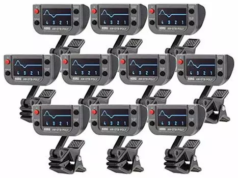 KORG Bass Only Polyphonic Clip Tuner Set of 10 [Bulk Purchase] - AW-OTB-POLY