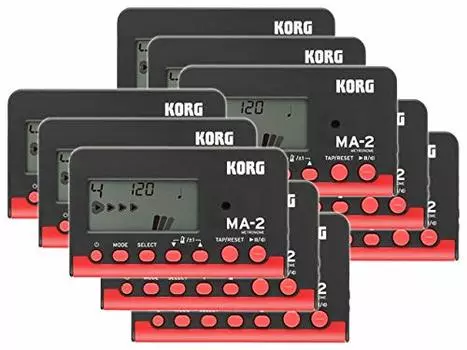 KORG Metronome Black Red 10 предметов набор [Оптовая закупка] - MA-2 и MA-2-BKRD