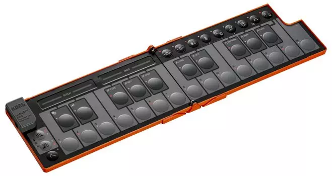KORG MIDI Keyboard nanoKEY Fold 25 Included Lava Orange LO Keys/Compact/Controller/DTM/USB/Pass Power/Plug-in NANOKEY-FD