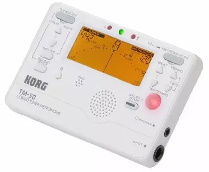 KORG PW Pearl White Тюнер/Метроном TM-50