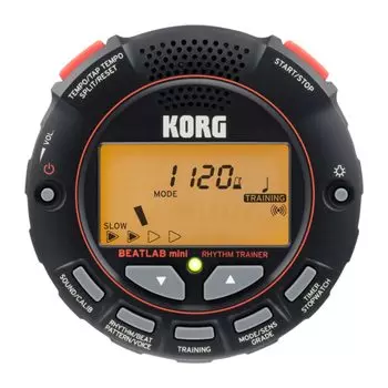 KORG Trainer BEATLAB mini Ударный инструмент Барабанная перкуссия Идеально подходит для индивидуальных занятий Ощущение игры Развивает чувство ритма Микрофон-клипса
